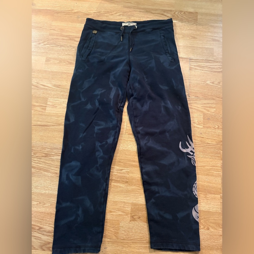 VTG Ed Hardy tie dye tattoo skull design sweatpants  size S